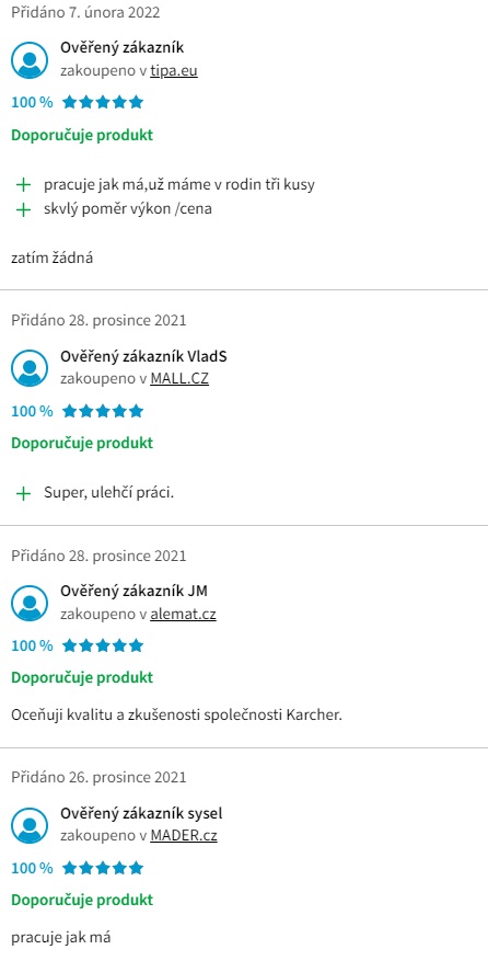 Recenze a zkušenosti s čističem oken Kärcher WV 2 Premium