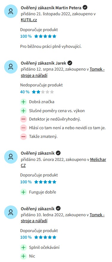 Recenze a zkušenosti s detektorem kovů Extol Premium 8831321