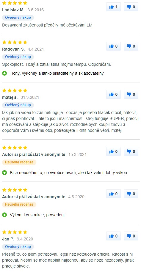 Recenze a zkušenosti s drtičem větví Bosch AXT 25 TC na Mall