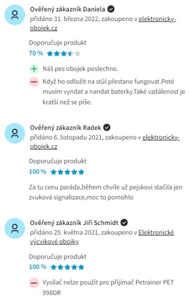 Recenze a zkušenosti s elektrickým obojkem Petrainer PET998D