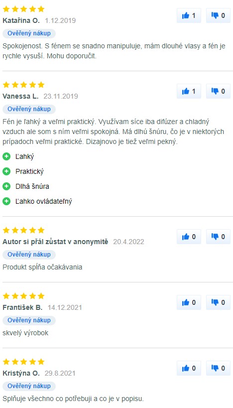 Recenze a zkušenosti s fénem na vlasy Remington D5220 na Mall