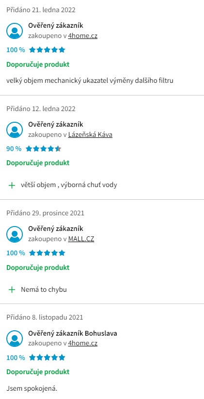 Recenze a zkušenosti s filtrační konvicí BWT Slim