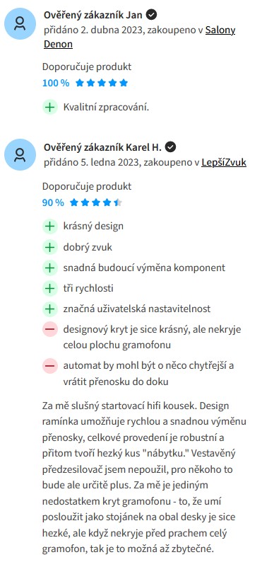 Recenze a zkušenosti s gramofonem Denon DP-400