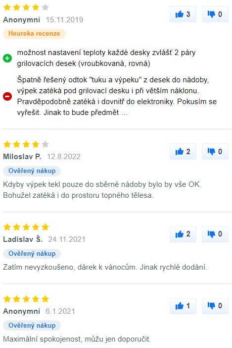 Recenze a zkušenosti s elektrickým grilem ECG KG 1000 Gourmet