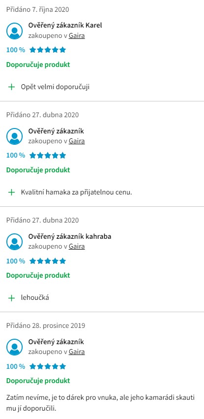 Recenze a zkušenosti s hamakem Gaira Taganga