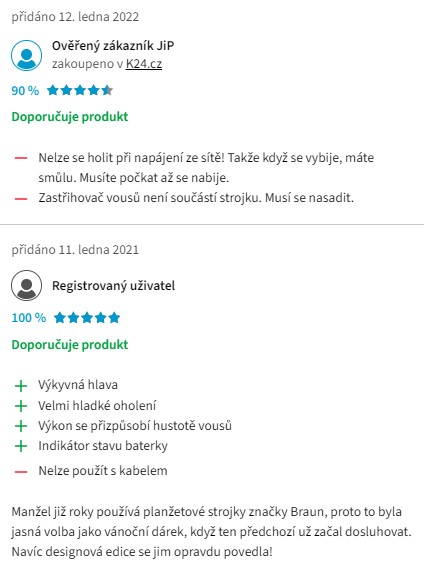 Recenze a zkušenosti s holicím strojkem Braun Series 7 MSB7