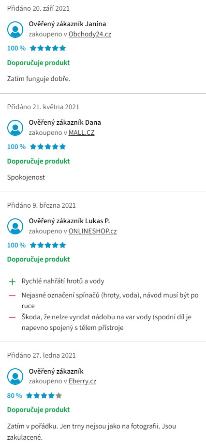 Recenze a zkušenosti s hotdogovačem Gallet Gourmet MAH 502