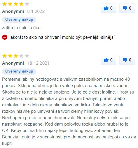 Recenze a zkušenosti s hotdogovačem Vigan Hot Dog HD20X