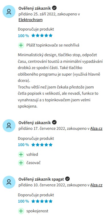 Recenze a zkušenosti s topinkovačem Tefal TT640810