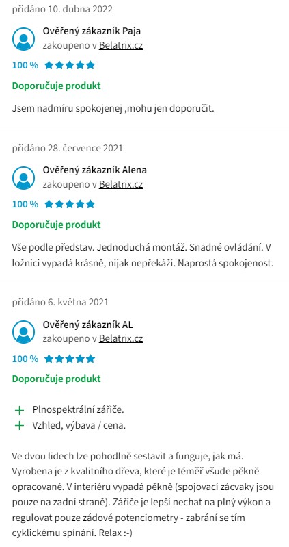 Recenze a zkušenosti s infrasaunou Belatrix Benton 1