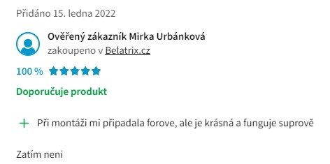 Recenze a zkušenosti s infrasaunou Belatrix Vista V