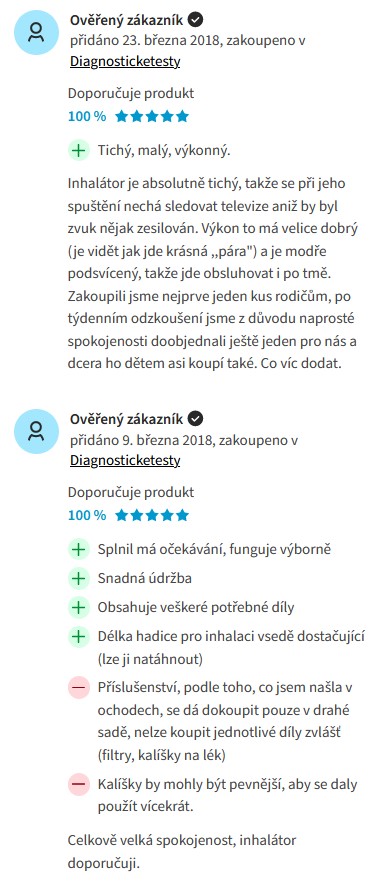 Recenze a zkušenosti s inhalátorem Beurer IH 40