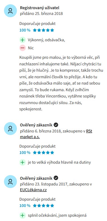 Recenze a zkušenosti s inhalátorem Omron DuoBaby NE-C301