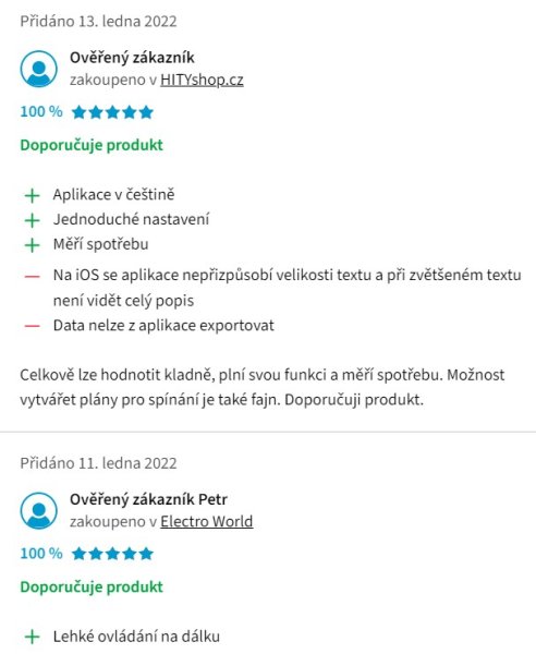 Recenzie a skúsenosti s inteligentnou zásuvkou Nedis WIFIP120EWT