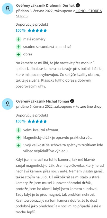 Recenze a zkušenosti s kamerou do auta TrueCam M9