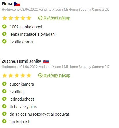 Recenze a zkušenosti s IP kamerou Xiaomi Mi 360° Home Security Camera 2K na Alze