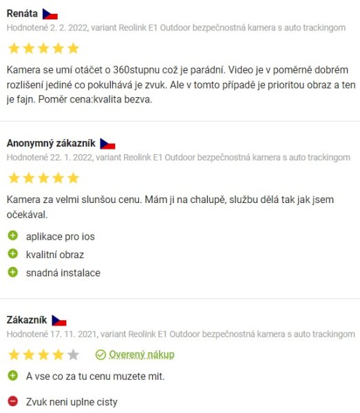 Recenze a zkušenosti s kamerou na dům Reolink E1 Outdoor