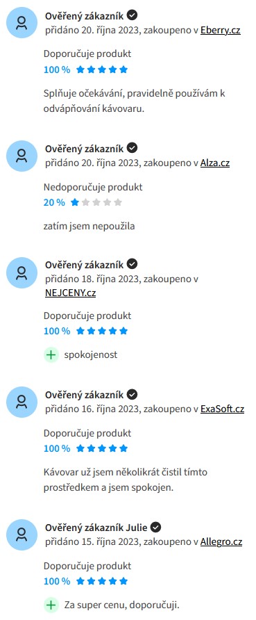 Recenze a zkušenosti s odvápňovačem kávovaru DeLonghi EcoDecalk DLSC500