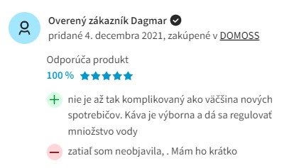 Recenze a zkušenosti s pákovým kávovarem ETA Latterie 4180