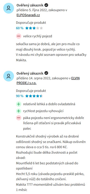 Recenze a zkušenosti se sekačkou Makita ELM4621