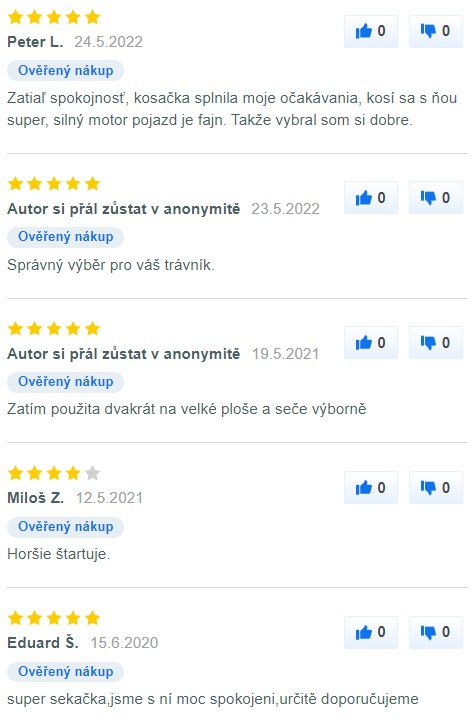 Recenze a zkušenosti s mulčovací sekačkou Fieldmann FZR 5114-170B na Mall
