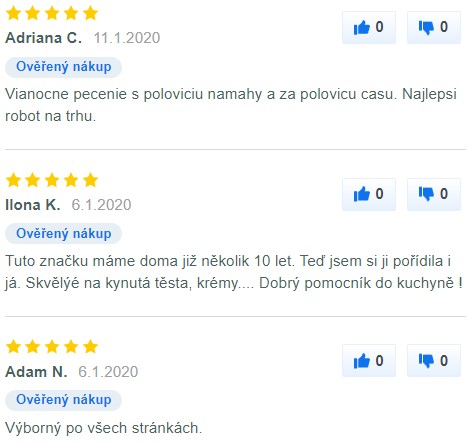 Recenze a zkušenosti s kuchyňským robotem KitchenAid 5KSM175 na Mall
