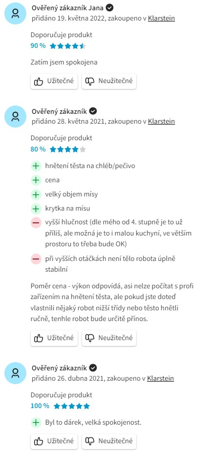 Recenze a zkušenosti s kuchyňským robotem Klarstein Delfino