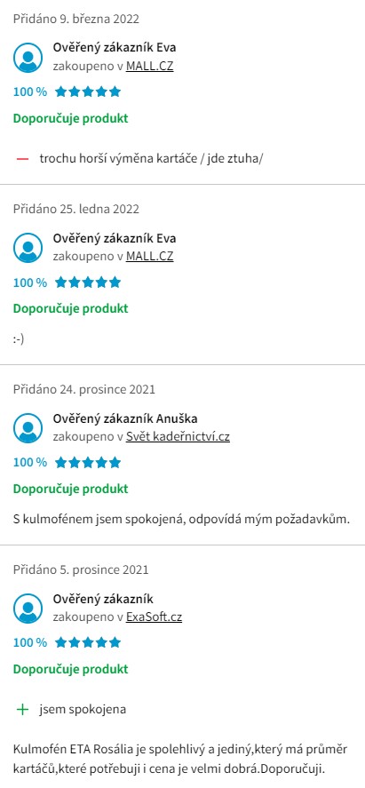 Recenze a zkušenosti s kulmofénem ETA Rosalia 0328