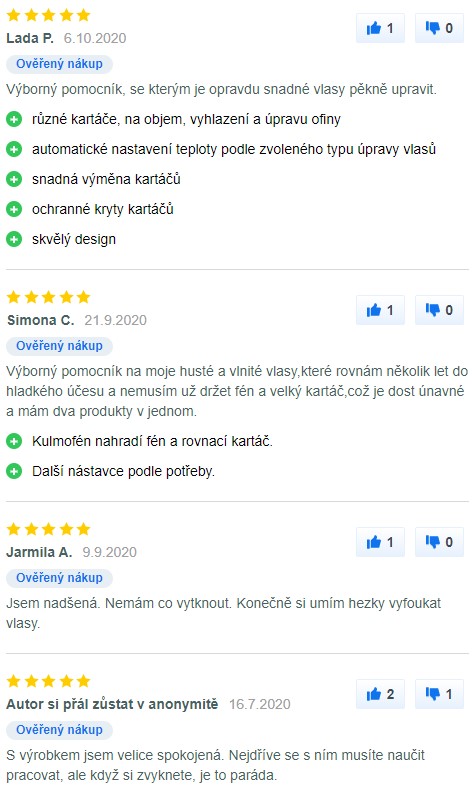 Recenze a zkušenosti s kulmofénem Rowenta CF9620F0 na Mall