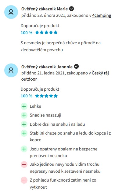 Recenze a zkušenosti s nesmeky Nortec Alp