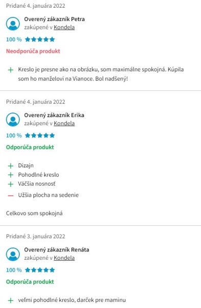 Recenze a zkušenosti s masážním křeslem Tempo Kondela Lambert