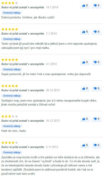 Recenze a zkušenosti s mopem Vileda Ultramax Microfibre na Mall