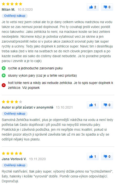 Recenze a zkušenosti s napařovačem oděvů Tefal DT9100E0 na Mall