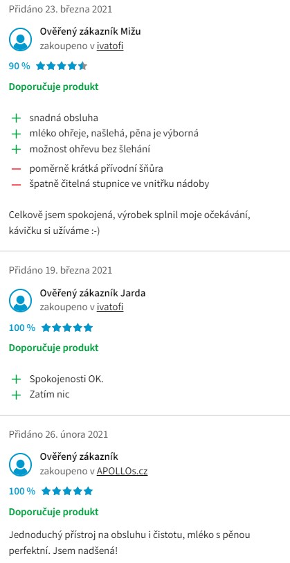 Recenze a zkušenosti s napěňovačem mléka Clatronic MS3326