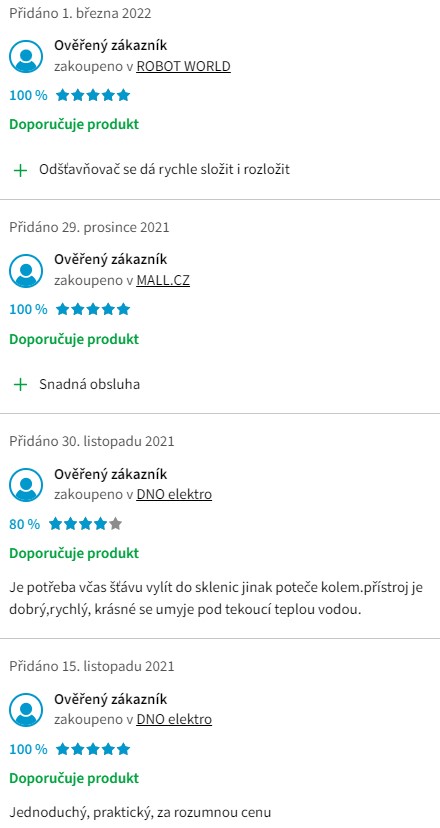 Recenze a zkušenosti s odšťavňovačem Sencor SJE 741SS