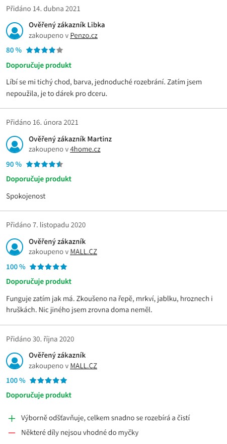 Recenze a zkušenosti s odšťavňovačem Sencor SSJ 4041