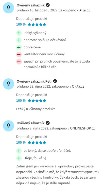 Recenze a zkušenosti s elektrickým konvektorem Concept KS-3007