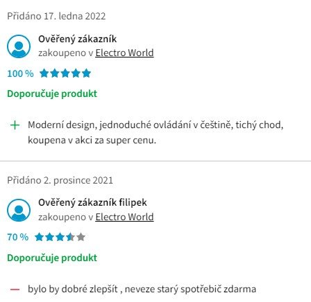 Recenze a zkušenosti s pračkou LG FTBU4AIDDUW