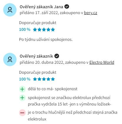 Recenze a zkušenosti s pračkou se sušičkou Electrolux EW7WO447WC