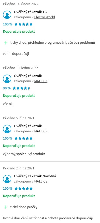 Recenze a zkušenosti s pračkou Whirlpool FWSL 61051 W EE N