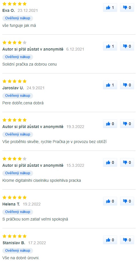 Recenze a zkušenosti s pračkou Whirlpool TDLR 6030L EU/N na Mall