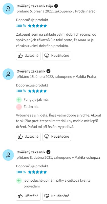 Recenze a zkušenosti s přímočarou pilou Makitou 4350FCTJ