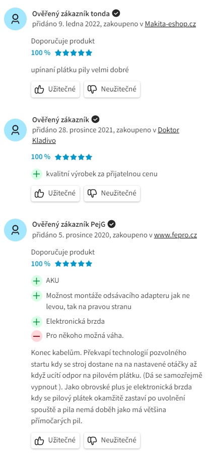 Recenze a zkušenosti s přímočarou pilou Makita DJV182Z