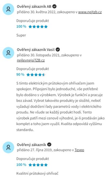 Recenze a zkušenosti s průtokovým ohřívačem vody Clage M7 SMB