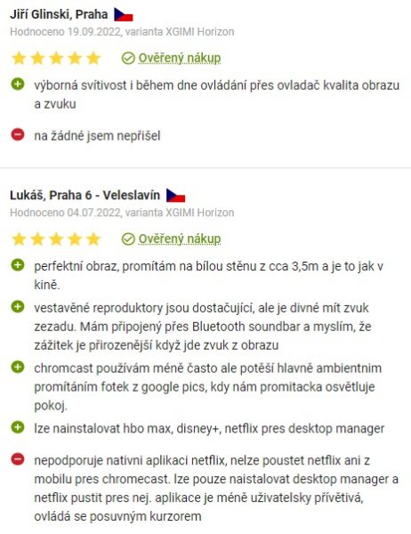 Recenze a zkušenosti s projektorem XGIMI Horizon