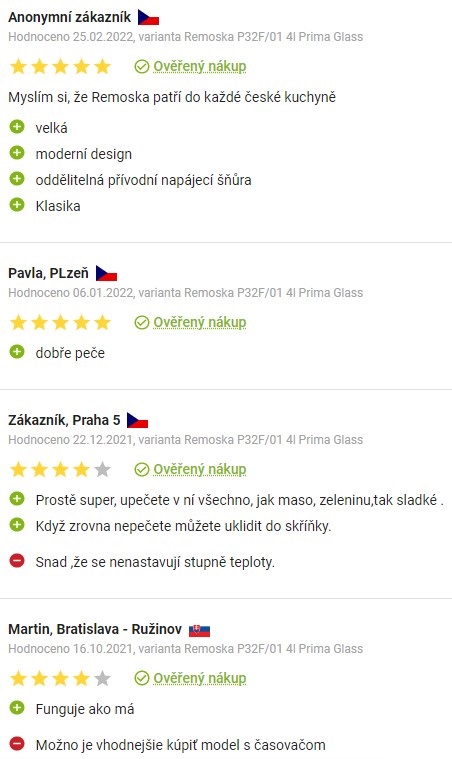 Recenze a zkušenosti s Remoskou Prima P32F na Alze