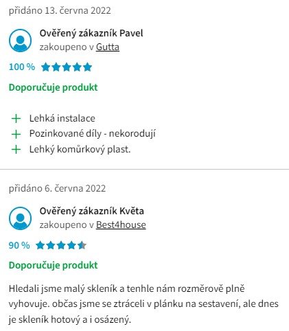 Recenze a zkušenosti s polykarbonátovým skleníkem Gutta Gardentec Classic