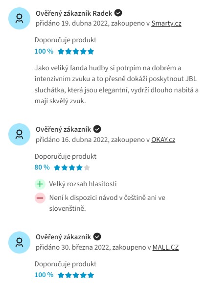 Recenze a zkušenosti se sluchátky JBL Tune 225TWS