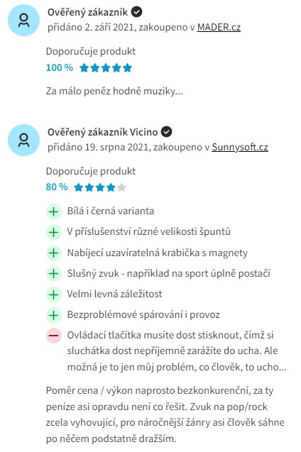 Recenze a zkušenosti se sluchátky QCY T2C