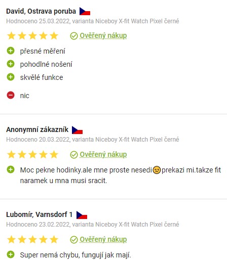Recenze a zkušenosti se smart hodinkami Niceboy X-fit Watch Pixel na Alze